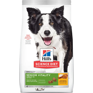 Hill's Science Diet Senior 7+ Senior Vitality Dry Dog Food, Chicken & Rice Recipe, 3.5 lb Bag