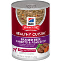 Hill's Science Diet Adult Healthy Cuisine Canned Dog Food, Braised Beef, Carrots & Peas Stew, 12.5 oz, 12 Pack wet dog food