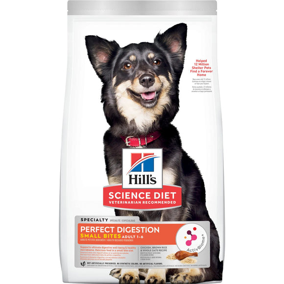 Hill's Science Diet Adult Perfect Digestion Small Bites Chicken, Dry Dog Food, 3.5 lb. bag