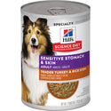 Hill's Science Diet Adult Sensitive Stomach & Skin Canned Dog Food, Tender Turkey & Rice Stew, 12.5 oz, 24 Pack wet dog food