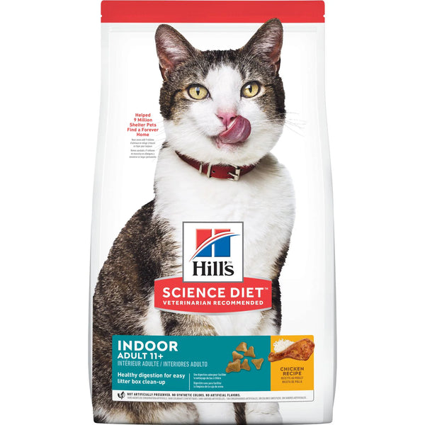 Hill's Science Diet Senior 11+ Dry Cat Food, Chicken Recipe, 7 lb Bag