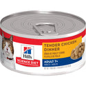 Hill's Science Diet Senior 7+ Canned Cat Food, Tender Chicken Dinner, 5.5 oz, 24 Pack wet cat food