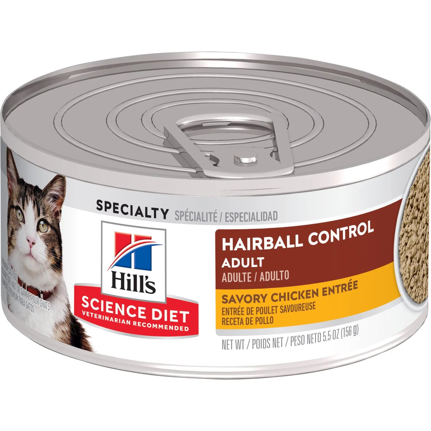 Hill's Science Diet Adult Hairball Control Savory Chicken Entrée Canne