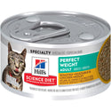 Hill's Science Diet Perfect Weight Canned Cat Food, Roasted Vegetable and Chicken Medley, 2.9 oz, 24 Pack wet cat food