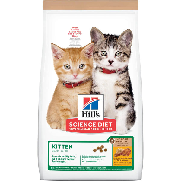 Hill's Science Diet Kitten No Corn, Wheat or Soy Dry Cat Food, Chicken, 3.5 lb Bag