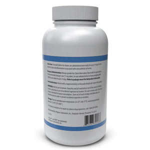 Back label of SeQual Firocoxib Tablets for Horses - Dosage, Warning, & Storage