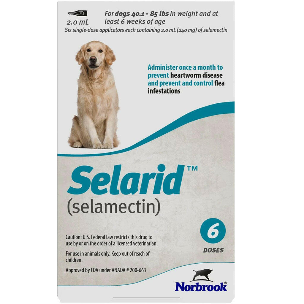 Selarid for Dogs 40–85 lbs - Flea, Tick & Heartworm Treatment