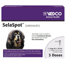 SelaSpot (selamectin) Topical Solution - Dogs 85.1-130 lbs / 3 Doses (3 Months Supply) - Pet Flea & Tick Control