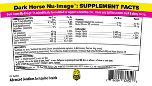 Select The Best Dark Horse Nu-Image Coat Mane & Tail Support for Horses - Horse Vitamins & Supplements 2