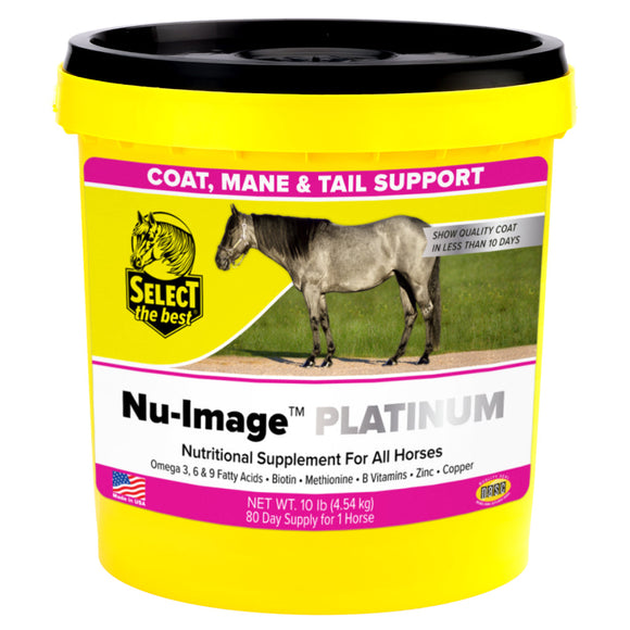 Select The Best Nu-Image Platinum Coat Mane & Tail Support for Horses - 10-lb (80 day supply) - Horse Vitamins &
