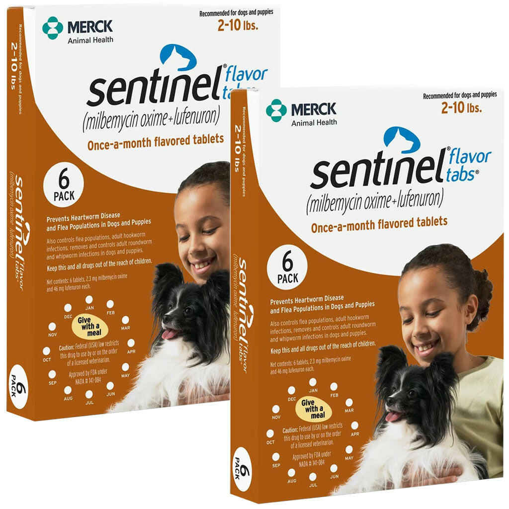 Sentinel Flea & Heartworm Prevention Flavor Tabs for Tiny Dogs