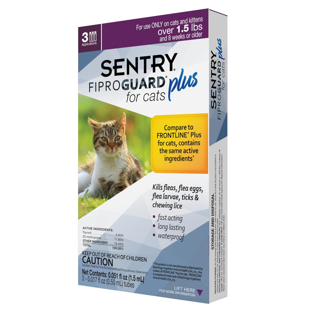 Sentry Fiproguard Plus Topical Flea & Tick Treatment for Cats
