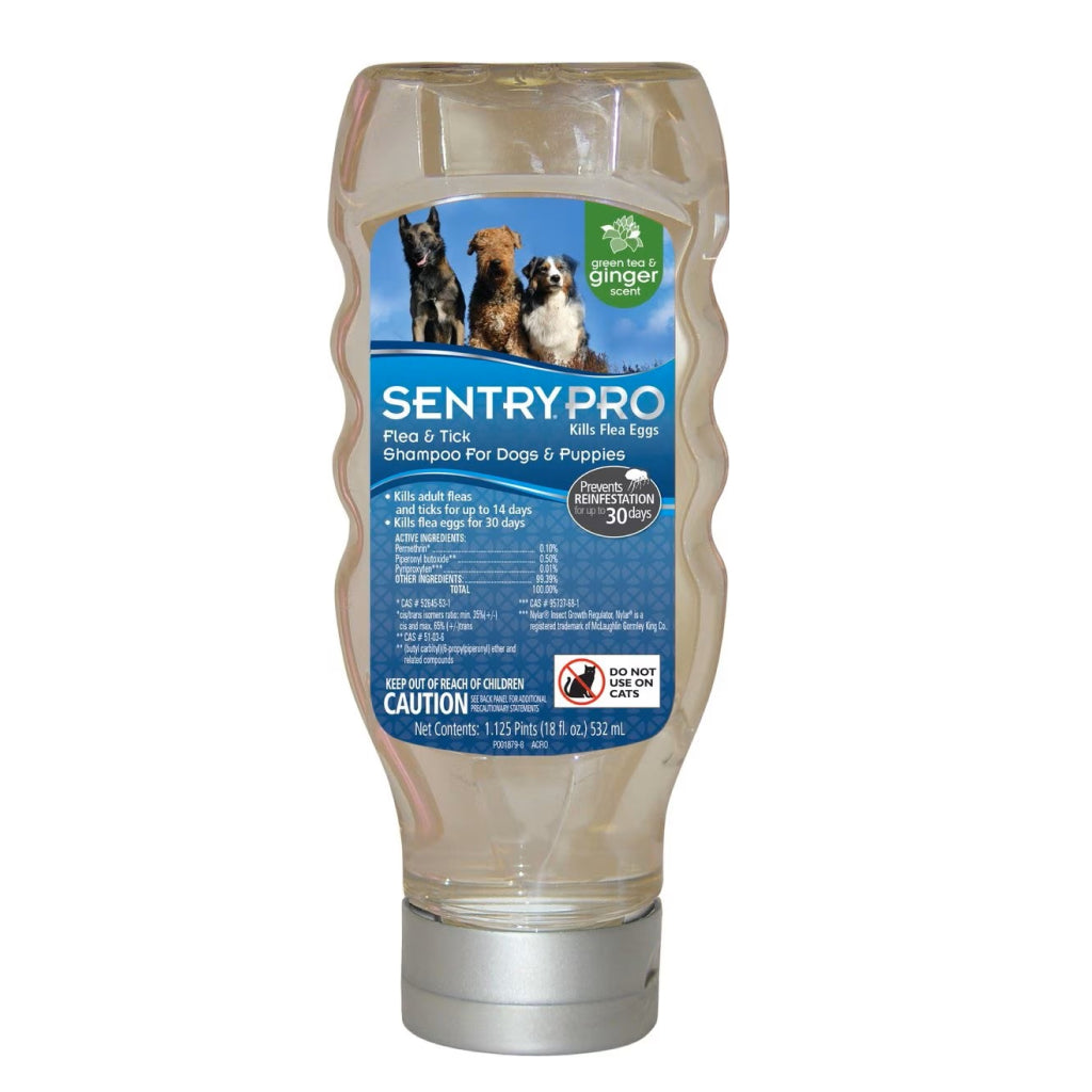Sentry Pro Flea & Tick Shampoo for Dogs & Puppies (18 oz)