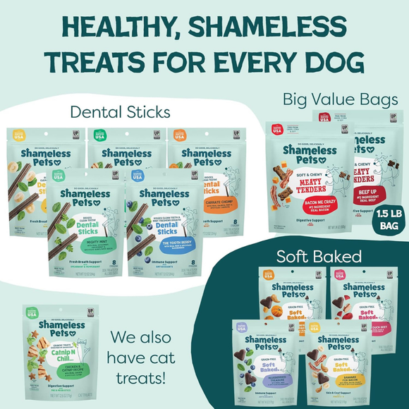 Shameless Pets Bacon Me Crazy Soft & Chewy Meaty Tenders Dog Treats (8 oz) - Dog Treats 5