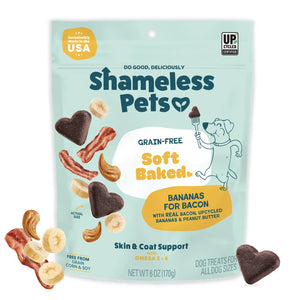 Shameless Pets Bananas For Bacon Soft Baked Dog Treats (6 oz) - Dog Treats 1
