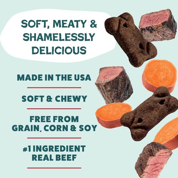 Shameless Pets Beef Up Soft & Chewy Meaty Tenders Dog Treats (8 oz) - Dog Treats 3