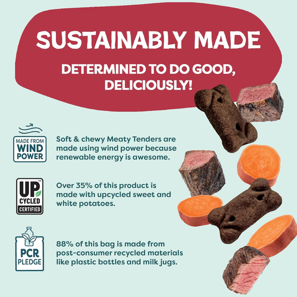 Shameless Pets Beef Up Soft & Chewy Meaty Tenders Dog Treats (8 oz) - Dog Treats 6