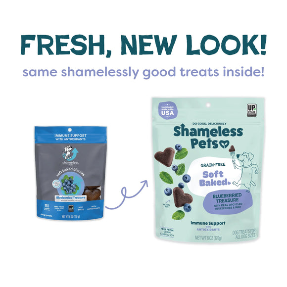 Shameless Pets Blueberried Treasure Soft Baked Treats For Dogs (6 oz) - Dog Treats 2