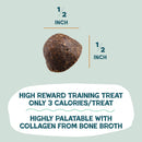 Shameless Pets Bone Broth Bits Peanut Butter Bliss Training Treats For Dogs (8 oz) - Training Dog Treats 5