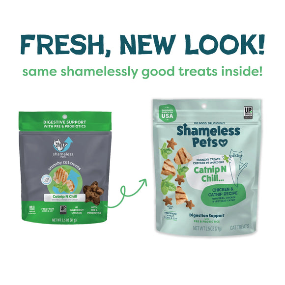 Shameless Pets Catnip N Chill Crunchy Treats for Cats (2.5 oz) - Cat Biscuits & Crunchy Treats 2