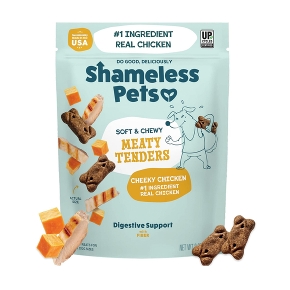 Shameless Pets Cheeky Chicken Soft & Chewy Meaty Tenders Dog Treats (8 oz) - Dog Treats 1