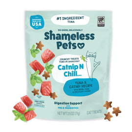 Shameless Pets Crunchy Treats Catnip N Chill Tuna & Catnip Recipe For Cats (2.5 oz) - Cat Biscuits & Crunchy Treats 1