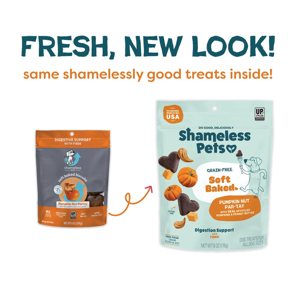 Shameless Pets Pumpkin Nut Partay Soft Baked Treats For Dogs (6 oz) - Dog Treats 2
