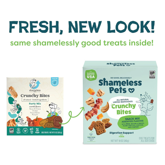 Shameless Pets Snack Mix Assorted Flavors Crunchy Bites Dogs Treats (10 oz) - Dog Treats 2