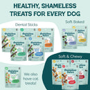Shameless Pets Snack Mix Assorted Flavors Crunchy Bites Dogs Treats (10 oz) - Dog Treats 7