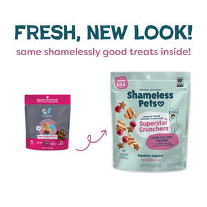 Shameless Pets Superstar Crunchers Cran You Say Chicken For Cats (2.5 oz) - Cat Biscuits & Crunchy Treats 2