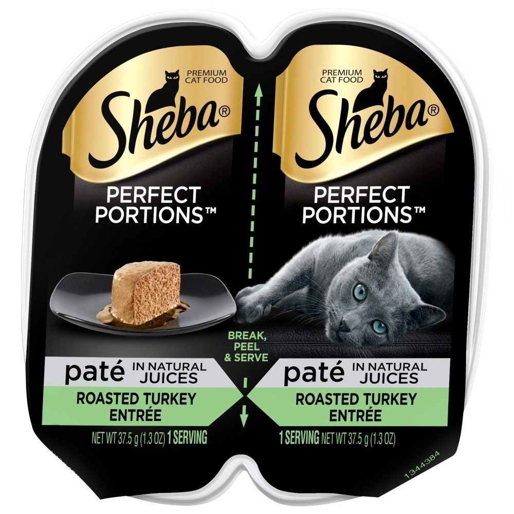 Sheba Perfect Portions Pate Roasted Turkey Entree Wet Cat