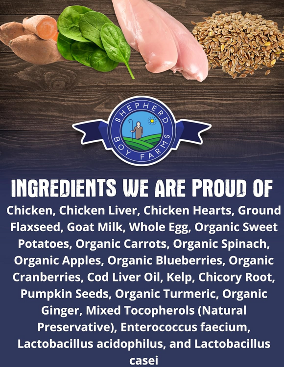 Shepherd Boy Farms Chicken Recipe Freeze Dried Dog Food - Freeze-Dried Dog Food 7