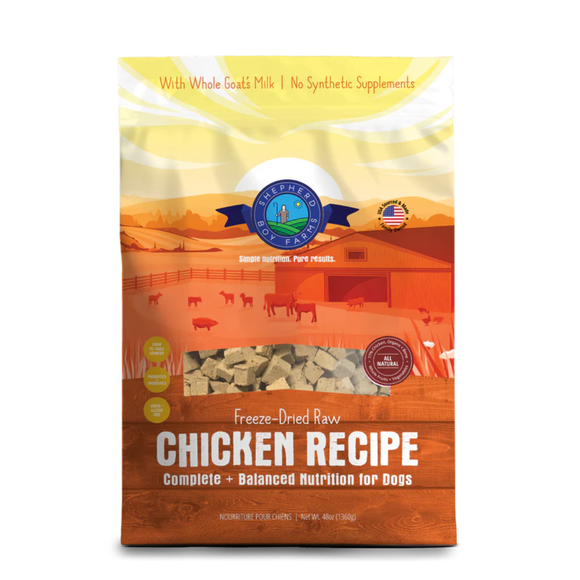 Shepherd Boy Farms Chicken Recipe Freeze Dried Dog Food - 48 oz - Freeze-Dried Dog Food 9