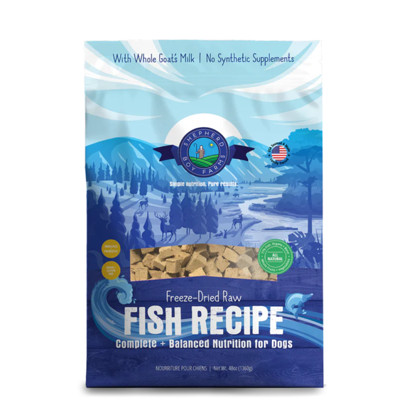 Shepherd Boy Farms Fish Recipe Freeze Dried Dog Food - 48 oz - Freeze-Dried Dog Food 8