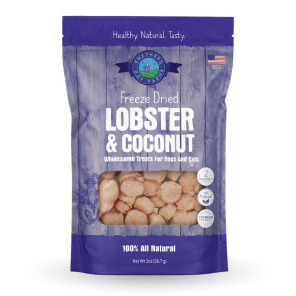 Shepherd Boy Farms Freeze Dried Lobster & Coconut Treats for Dogs & Cats - 2 oz - Dog & Cat Treats 1