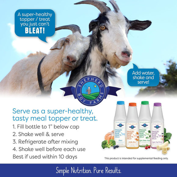 Shepherd Boy Farms Freeze Dried Raw Goat’s Milk - Freeze-Dried Cat Food 7