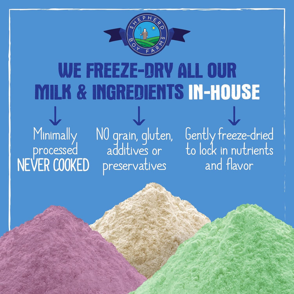 Shepherd Boy Farms Freeze Dried Raw Goat’s Milk - Freeze-Dried Cat Food 6