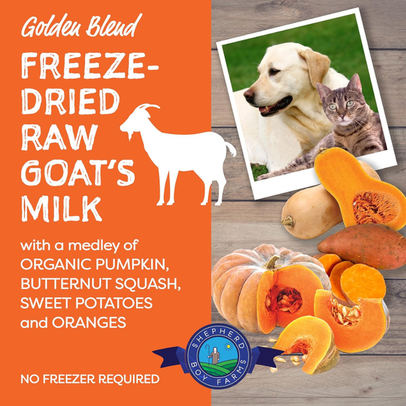 Shepherd Boy Farms Freeze Dried Raw Goat’s Milk - Freeze-Dried Cat Food 12