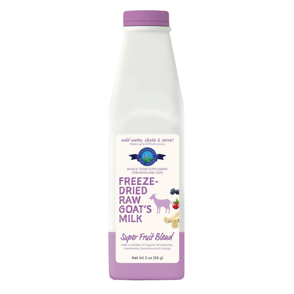 Shepherd Boy Farms Freeze Dried Raw Goat’s Milk - Super Fruit Blend / Makes 32 oz - Freeze-Dried Cat Food 17
