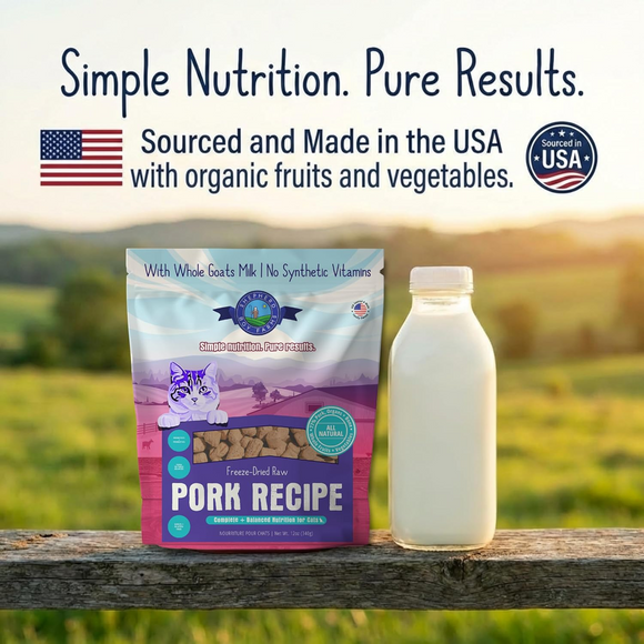 Shepherd Boy Farms Pork Recipe Freeze Dried Cat Food (12 oz) - Freeze-Dried Cat Food 4