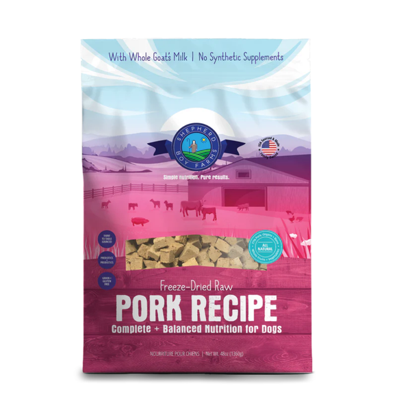 Shepherd Boy Farms Pork Recipe Freeze Dried Dog Food - 48 oz - Freeze-Dried Dog Food 8