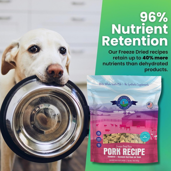 Shepherd Boy Farms Pork Recipe Freeze Dried Dog Food - Freeze-Dried Dog Food 4