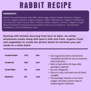 Shepherd Boy Farms Rabbit Recipe Freeze Dried Dog Food (14 oz) - Freeze-Dried Dog Food 2