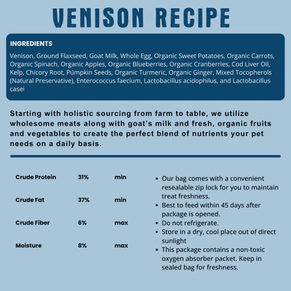 Shepherd Boy Farms Venison Recipe Freeze Dried Dog Food (14 oz) - Freeze-Dried Dog Food 5