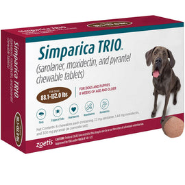 Simparica Trio for Dogs 88.1-132.0 lbs