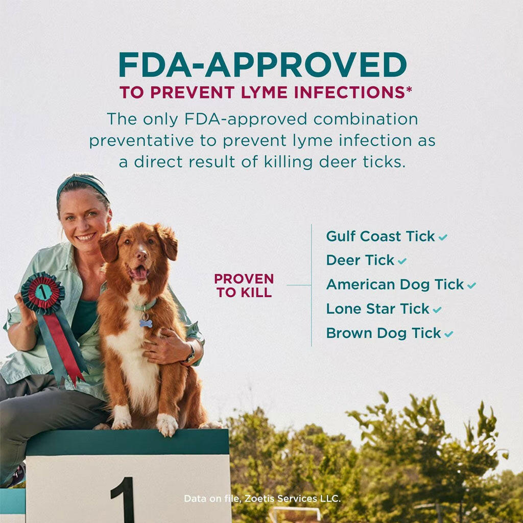 Simparica Trio Fleas Chewable Tablets for Dogs | 88.1-132.0 lbs