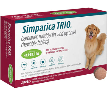 Simparica Trio for Dogs 44.1-88 lbs - Complete Protection