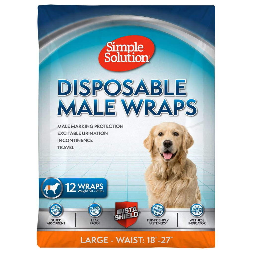 Simple Solution Disposable Male Dog Wraps