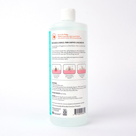 Skout’s Honor Fresher Breath Water Additive (16oz) - Pet Oral Care Supplies 6