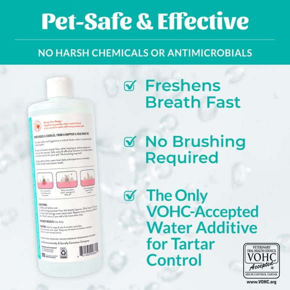 Skout’s Honor Fresher Breath Water Additive (16oz) - Pet Oral Care Supplies 3